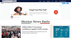 Desktop Screenshot of mexiconewsdaily.com