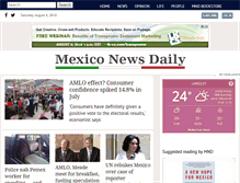 Tablet Screenshot of mexiconewsdaily.com